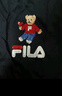 斐樂（FILA）官方女士短袖T恤夏印花運動女裝針織短袖套頭衫小熊T刺繡上衣 傳奇藍-NV XS 155/76A 曬單實拍圖