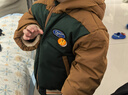 M.Latin/【商場同款】馬拉丁童裝羽絨服冬裝新款男小童美式保暖夾克 墨綠 100 cm 曬單實拍圖