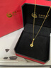 中國(guó)黃金（CHINA GOLD）黃金項(xiàng)鏈女士足金百轉(zhuǎn)呈祥吊墜首飾七夕情人節(jié)禮物送女友老婆 吊墜金重約0.7g*配銀鏈【甄選禮盒】 曬單實(shí)拍圖