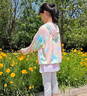 牧萌兒童防曬衣涼感透氣防紫外線男女童夏季冰絲防曬服 多彩粉 4XL 曬單實(shí)拍圖