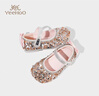 英氏（YEEHOO）童鞋女童公主鞋2025秋季新款皮鞋兒童水晶鞋水鉆鞋子小女孩單鞋 金色 27 碼-適合腳長(cháng)16.8-17.1cm 曬單實(shí)拍圖