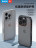 ROCK適用蘋果16ProMax手機(jī)殼iPhone16ProMax保護(hù)套膚感鏡頭全包精孔親膚防摔簡約硅膠不粘指紋男女黑色 曬單實拍圖