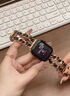 卓米曼適用于蘋(píng)果iwatchS10/9/8/7官款表帶皮質(zhì)時(shí)尚金屬輕奢小香風(fēng)雙排鏈式可拆卸表鏈網(wǎng)紅女款ultra配件 【玫金】 42mm(蘋(píng)果S10代) 曬單實(shí)拍圖