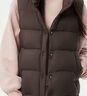 坦博爾秋冬羽絨服短款女士馬甲背心90鴨絨休閑保暖外套 巧克力色 2XL (180) 曬單實(shí)拍圖