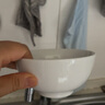 九風窯景德鎮(zhèn)高溫白瓷碗盤碗碟套裝碗具飯碗湯碗面碗斗笠碗吃飯碗餐具 4.5英寸高溫白瓷羅漢碗 曬單實拍圖