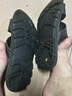 稻草人頭層牛皮沙灘涼鞋男士透氣套腳拖休閑 黑色 43 曬單實(shí)拍圖