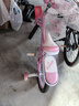 永久（FOREVER）兒童自行車(chē)6-10歲男女款寶寶輔助腳踏車(chē) 公主粉16寸適合105-135cm 曬單實(shí)拍圖
