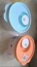 特百惠（Tupperware）開(kāi)學(xué)季學(xué)生上班族可微波飯盒便攜便當(dāng)盒 460ml*2水晶湯碗藍(lán)+橙色 曬單實(shí)拍圖