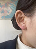 麓格立999足銀耳釘女耳棒養耳洞睡覺(jué)免摘防掉耳骨釘防堵針豆豆耳環(huán)耳飾 8MM足銀耳棒一對【帶盒子】 曬單實(shí)拍圖