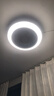 松下風(fēng)扇燈餐廳客廳風(fēng)扇燈臥室一體吊扇電扇吸頂燈燈扇風(fēng)扇吸頂燈燈具 新品 全光譜+IP40 36W HHLZ2001 曬單實(shí)拍圖