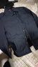 花花公子襯衫領(lǐng)夾克羽絨服男士秋冬季2025新款行政商務(wù)休閑中青年男裝外套 藏青色 L 175/96A 曬單實拍圖