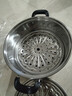 拜格蒸鍋不銹鋼鍋家用廚房蒸饅頭魚(yú)蟹二層湯蒸鍋燃氣灶電磁爐通用 雙層蒸鍋 2層 32cm 曬單實(shí)拍圖