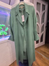 VOA30姆米真絲重磅立領(lǐng)單排扣立體裝飾做舊長(cháng)袖不對稱(chēng)下擺襯衫 BE798 云杉綠(G99) XL 曬單實(shí)拍圖