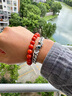 涼山保山天然正品柿子紅火焰紋南紅瑪瑙手串108佛珠 吊墜男女款 【朋友圈看貨下單】鏈接 曬單實(shí)拍圖