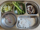 樂(lè )扣樂(lè )扣兒童餐盤(pán)分格盤(pán)316不銹鋼幼兒園打飯餐具3-6歲寶寶家用吃飯盤(pán) 曬單實(shí)拍圖