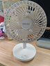 華凌美的【小風(fēng)扇】電風(fēng)扇風(fēng)寶usb充電扇家用吊扇小型米白壁掛便攜戶外露營節(jié)能桌面電扇WH-FTD12S1 曬單實拍圖