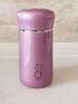 希諾（heenoor）保溫杯女士便攜304不銹鋼創(chuàng  )意水杯迷你顏值可愛(ài)杯子時(shí)尚茶杯 桃紅色330ml 禮盒裝 曬單實(shí)拍圖