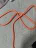 艾勝者180°旋轉(zhuǎn)彎直頭數(shù)據(jù)線Type-C超級快充線120W適用華為小米VIVO榮耀OPPO充電線手機加粗tpc線6A閃充 炫酷發(fā)光旋轉(zhuǎn)【赤橙】120W扁圓口 2米 曬單實拍圖