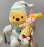 迪士尼（Disney）上海迪士尼國內代購小熊維尼卡通可愛(ài)毛絨玩偶玩具公仔娃娃禮物品 維尼皮杰睡衣公仔【31厘米-39厘米 【樂(lè )園代購】 曬單實(shí)拍圖