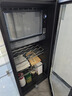 新飛（frestec）冰吧冷藏柜 歐式恒溫紅酒柜酒店家用電冰箱迷你小型單門辦公室保鮮展示留樣茶葉飲料藥品柜 180升黑【23L獨立冷凍室+帶紫燈+帶鎖】 曬單實拍圖