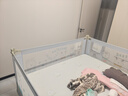 AOTGSSE愛蒂遜三面床圍欄嬰兒童床擋板床上防摔床圍擋安全護(hù)欄床邊床護(hù)欄 淺灰卡通動(dòng)物 三面裝 【更安全】 1.8米床【1.8+2.0+2.0】穩(wěn)固無縫 曬單實(shí)拍圖