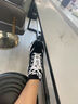 斯凱奇奧利奧|夏季黑白老爹鞋復(fù)古熊貓鞋透氣厚底增高運(yùn)動(dòng)鞋七夕禮物 曬單實(shí)拍圖