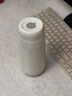 FOODIE LIFE便攜式熱水壺燒水杯燒水壺旅行電熱水杯加熱迷你電水壺保溫杯燒水杯宿舍小型家用沖奶 0.45L 【隨行款】奶油白機械款 一鍵快煮丨四段調溫丨輕音烹煮 曬單實(shí)拍圖
