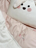 可愛(ài)卡通兔子100s純棉四件套全棉被套公主風(fēng)女孩床單笠款床上用品 櫻桃奶兔 1.8m 床單款 （被套200*230cm） 曬單實(shí)拍圖