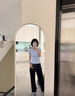 ABERCROMBIE & FITCH女裝25夏季新款經(jīng)典小麋鹿缺口領(lǐng)修身短袖T恤KI139-5297 淺灰色 M (165/96A) 曬單實(shí)拍圖