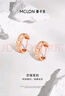 曼卡龍18K金靈瑞耳扣耳飾耳環(huán)玫瑰金彩金au750送女友禮物 靈瑞耳扣 曬單實(shí)拍圖