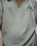 阿迪達斯短袖男2025夏季運動(dòng)親膚透氣輕薄速干T恤 深灰/淺灰 L  曬單實(shí)拍圖