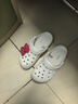 CROCS卡駱馳貝雅洞洞鞋沙灘鞋|10126 白色-100 36/37(220mm)  曬單實拍圖