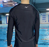 美津濃（MIZUNO）泳衣男運動(dòng)健身速干水母衣大碼長(cháng)袖防曬沙灘潛水沖浪服A1105黑L 曬單實(shí)拍圖