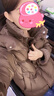 歐迪惠（Oudihui）2025年冬季新款棉服女加厚面包服羽棉襖絨服女棉衣羊羔毛拼接外套 咖色 M 曬單實(shí)拍圖