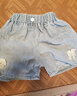 小豬班納兒童夏裝牛仔短褲男女童2025夏季新款涼爽耐磨時(shí)髦速干褲子童裝 【夏日薄款蝴蝶結短褲】淺藍 120 【推薦37-45斤】 曬單實(shí)拍圖