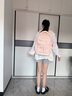 MOONRDEEN新款初中生女生書包大容量高顏值4-6年級減負護脊小學(xué)生時尚書包 卡其色 曬單實拍圖