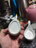 天鵝ins創(chuàng)意可愛陶瓷浮雕醬油碟家用小味蝶醋碟火鍋蘸料小碟子 四個裝 曬單實拍圖