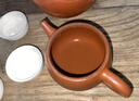 覓陶建水紫陶茶壺復燒漢瓦壺泡茶壺李昊全純手工素壺大口石瓢壺精品 復燒漢瓦壺（送藤墊） 210ml 曬單實(shí)拍圖