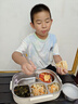 雙槍（Suncha）鈦健康飯盒小學(xué)生上班族可微波爐比316好不銹鋼餐盒1.5L配保溫袋 曬單實拍圖