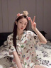 歌百夢(mèng)蠟筆小新睡衣 2025年新款純棉女款夏季短袖三件套可愛(ài)家居服可外 三件套*（短袖短褲加長(zhǎng)褲） 2XL 女(建議140-160斤) 曬單實(shí)拍圖