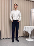 九牧王男褲專家高端秋季牛仔褲男直筒寬松2025新款黑灰色中年高腰彈力長(zhǎng)褲子春秋 黑灰色 【秋季款】5619 常規(guī) 28 2尺1腰圍 標(biāo)準(zhǔn) 曬單實(shí)拍圖