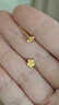 中國(guó)黃金（CHINA GOLD）朱瑾花黃金耳釘女999足金耳飾生日七夕情人節(jié)禮物送女朋友老婆 足金耳釘+玫瑰禮盒 曬單實(shí)拍圖