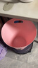 茶花垃圾桶家用衛生間無(wú)蓋客廳廚房創(chuàng  )意歐式大小號塑料紙簍1525,1526 大號粉色8.3L 曬單實(shí)拍圖