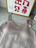 貓人女士睡衣女夏季冰絲帶胸墊涼感吊帶性感睡裙純欲女家居服  粉色 L 曬單實(shí)拍圖