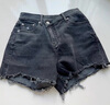 Calvin KleinJeans夏季女士潮流性感ck斜腰邊刺繡毛邊高腰牛仔短褲J224329 曬單實拍圖