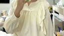 DALEY MODE襯衫女秋冬西裝領(lǐng)韓系小眾荷葉邊褶皺寬松超仙泡泡袖上衣女潮 主圖色 S 曬單實(shí)拍圖