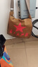 千驍為人民服務(wù)帆布包復古老式綠帆布包斜挎單肩包雷鋒包紅五角星包男 大五星包30*26cm(土黃) 曬單實(shí)拍圖