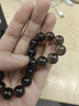 中國黃金（CHINA GOLD）天然茶水晶手鏈男女招財(cái)轉(zhuǎn)運(yùn)單圈手串七夕情人節(jié)禮物送女朋友老婆 【優(yōu)享級(jí)-招財(cái)轉(zhuǎn)運(yùn)】12mm茶水晶手串 曬單實(shí)拍圖