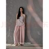 熱妒2025睡褲女夏季長(cháng)褲粉色簡(jiǎn)約休閑大碼居家褲慵懶高級感可外穿褲子53261單褲（粉色）M (160) 體重90-110斤 曬單實(shí)拍圖