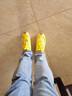 莎萊茜（SALAXI）2025新款時(shí)尚阿甘鞋情侶德訓小白鞋男女款厚底增高運動(dòng)戶(hù)外休閑鞋 黃色 41 男款 曬單實(shí)拍圖